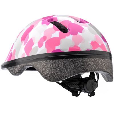 12. Kask rowerowy Meteor KS06 Hearts pink roz XS 44-48cm Jr 24818