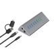 2. CONCEPTRONIC 10-portowy koncentrator USB-A3.0/-C Adapter -> 6xA3.0+m.Netz. Gr