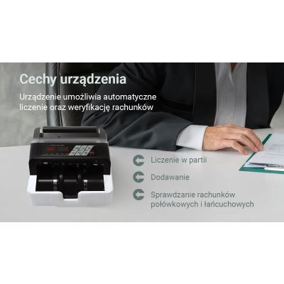 12. Extralink LockStar MG X-300 | Profesjonalna liczarka nominałowa do banknotów | UV, IR