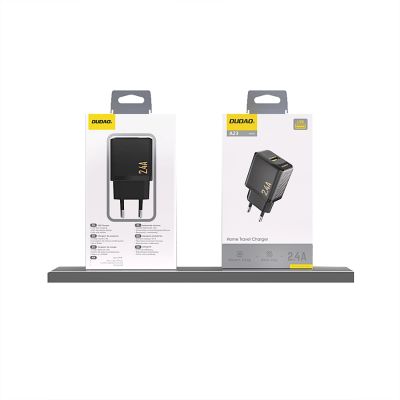 3. Ładowarka Dudao A23 2.4A USB-A - czarna