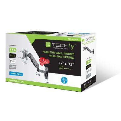 2. Techly ICA-LCD G112 uchwyt do telewizorów 81,3 cm (32") Czarny
