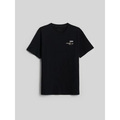 5. T-shirt regular z nadrukiem męski 4F 4FKAW26TTSHM4477-20S