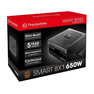 5. Zasilacz Thermaltake Smart BX1 PS-SPD-0650NNSABE-1 (650 W; Aktywne; 120 mm)