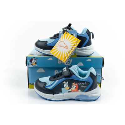 10. Leomil buty sportowe dziecięce sneakersy Bluey lekkie na rzep LED
