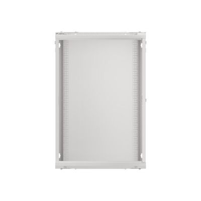 2. Szafa rack Lanberg WF01-6418-10S (18U; 901mm / 600mm / 450 mm; wisząca; Szklane; 19''; kolor szary)