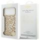 8. Etui Guess IML Leopard Glitter Triangle Logo MagSafe na iPhone 17 Pro Max / 18 Pro Max - brązowe