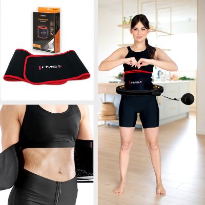 13. HHM13 NEW HULA HOP BLACK/GOLD Z MAGNESAMI I OBCIĄŻNIKIEM + LICZNIK HMS