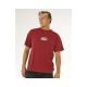 Koszulka męska RIP CURL Medina Inner Vision Spray Tee czerwona