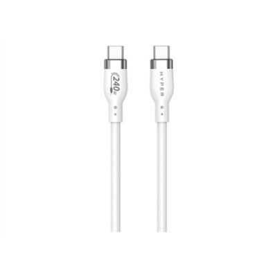 8. HYPER HJ4002WHGL kabel USB USB 2.0 2 m USB C Biały