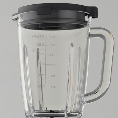 2. Electrolux E6TB1-6ST 1,75 l Blender stołowy 1400 W Czarny, Stal nierdzewna, Przezroczysty