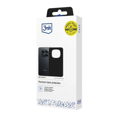 2. Etui 3mk Matt Case Pro na Xiaomi Redmi Note 15 Pro 4G - czarne matowe