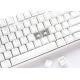 2. Ducky One 3 Classic Pure White TKL Gaming Tastatur RGB LED - MX-Clear klawiatura USB Niemiecki Biały