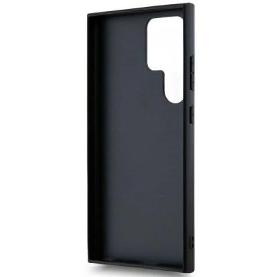 6. Etui DKNY Leather Mono Stripe & Metal Logo na Samsung Galaxy S24 Ultra - czarne