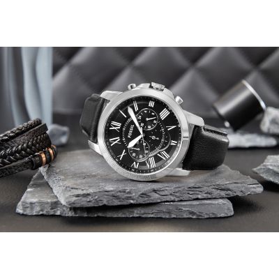 6. Zegarek Męski FOSSIL Grant Leather FS4812 + BOX