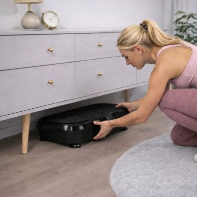 10. Extralink Moonwalk Spin Move Platofrma Wibracyjna do Cwiczen Fitness 200W czarna