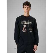 Longsleeve regular z nadrukiem męski 4F 4FRSS26TLONM674-20S