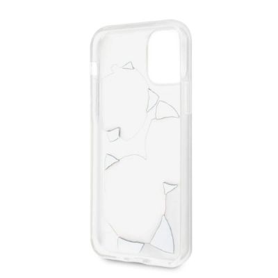 4. Etui Guess Flower Desire Pink & White Rose na iPhone 11 Pro - przezroczyste