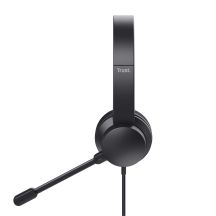 Zestaw słuchawkowy Trust HS-260 ENC Black