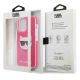 8. Etui Karl Lagerfeld Choupette Head na iPhone 13 Pro / iPhone 13 - fuksjowy