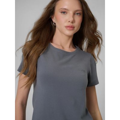 3. T-shirt slim gładki damski 4F 4FRSS26TTSHF3628-24S