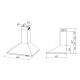 3. Okap AKPO WK-4 CLASSIC MINI 60 INOX / T300 / GU10 / SREBRNY DF102 / SREBRNY FILTR