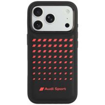 Etui Audi Sport Synthetic Leather MagSafe na iPhone 18 Pro / 17 Pro - czarne