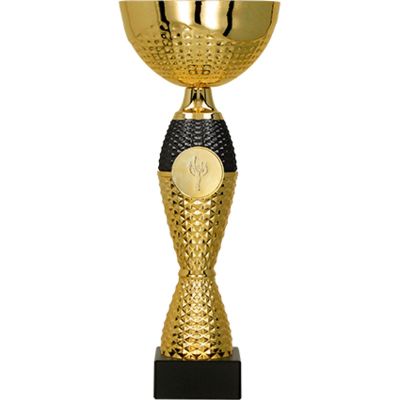3. Puchar metalowy złoto-czarny