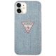 3. Etui Guess Jeans Collection na iPhone 12 mini - niebieskie