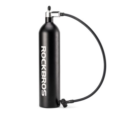 3. Zbiornik ciśnieniowy Rockbros do pompowania opon bezdętkowych tubeless 200 PSI 1.2l - czarny