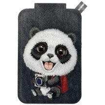 Portfel Magnetyczny Nimmy New Big-Eye Cute Pets 2.0 Panda ze stojakiem na telefon - czarny
