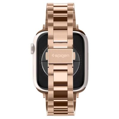 11. Pasek Spigen Modern Fit Band na Apple Watch 4/5/6/7/8/SE (38/40/41 mm) - różowo-złoty