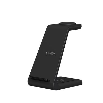 3. Stacja ładująca Tech-Protect QI15W-A36 3w1 dla Apple - czarna