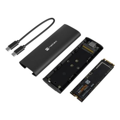 4. OBUDOWA SSD ZEWNĘTRZNA NATEC RHINO M.2 NVME LITE USB-C 3.1 GEN 2 ALUMINIUM