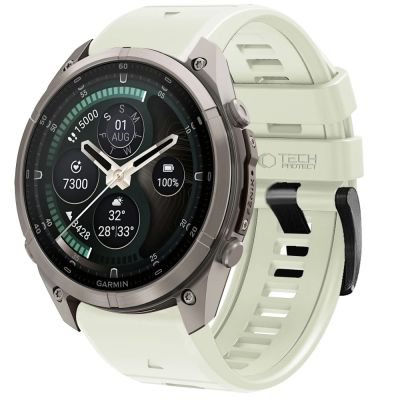 Pasek Tech-Protect Silicone na Garmin Fenix 5 / 6 / 6 Pro / 7 / 8 / 8 Pro / E / 9 / 9 Pro (51 mm) - szary