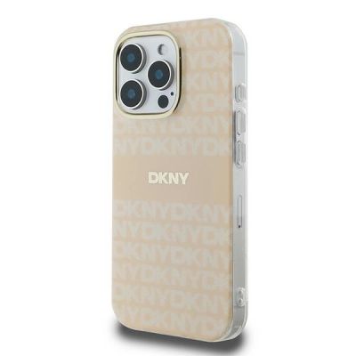 2. Etui DKNY Repeat Texture Pattern With Stripe na iPhone 16 Pro Max - różowe