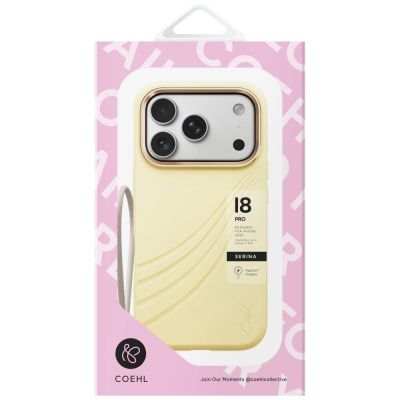 4. Etui UNIQ Coehl Serina Magnetic Charging na iPhone 18 Pro / 17 Pro - żółte