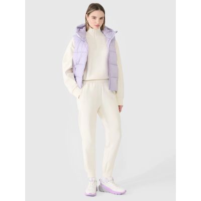 3. Bezrękawnik damski  puchowy z wypełnieniem syntetycznym 4FWSS25TVJAF183-52S