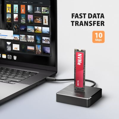 6. Axagon ADSA-M2C11 stacja dokująca do dysków twardych USB 3.2 Gen 2 (3.1 Gen 2) Type-C Czarny