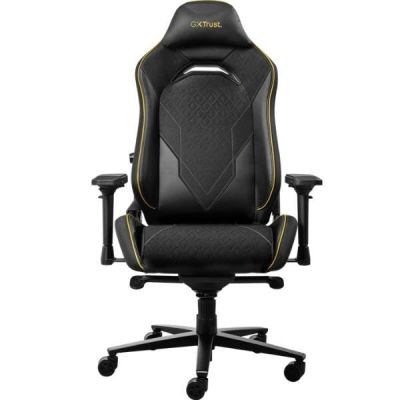 10. Trust GXT 721 Ruya Pro - Wysokiej jakości wygodne krzesło do gier (czarne)