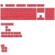 Keycapy Glorious GPBT Basics, ANSI Layout (US), PBT, Dye-Sub - Revive Red