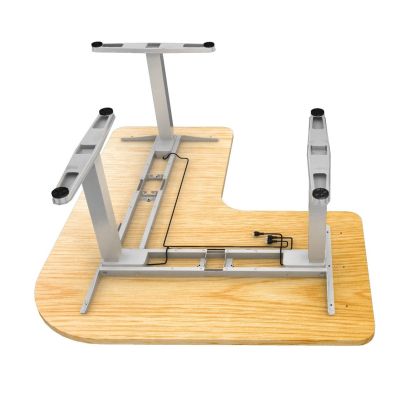 6. Wyposażenie ramy biurka w potrójny silnik elektryczny o udźwigu 150 kg w kształcie litery L