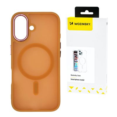 Etui Wozinsky Fashion Case MagSafe na Samsung Galaxy S25 - pomarańczowe