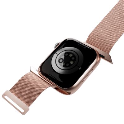 6. Pasek ze stali nierdzewnej Puro Milanese do Apple Watch 38 / 40 / 41 mm - różowy