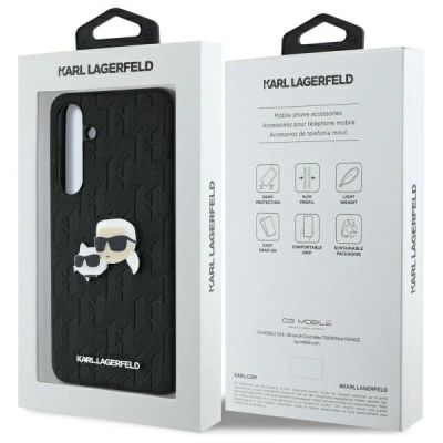8. Karl Lagerfeld KLHCS24FEPGKLKCPK Sam S24  FE S721 czarny/black hardcase Monogram Karl&Chaoupette Head Pin
