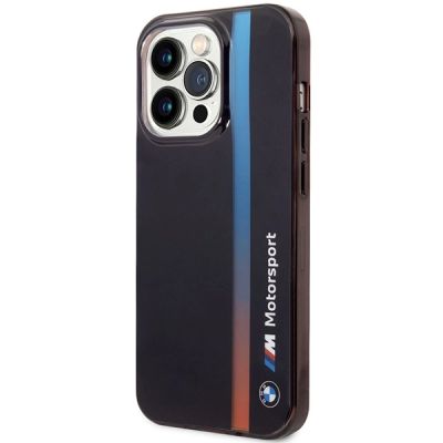 2. Etui BMW IML Tricolor Stripe na iPhone 14 Pro - czarne