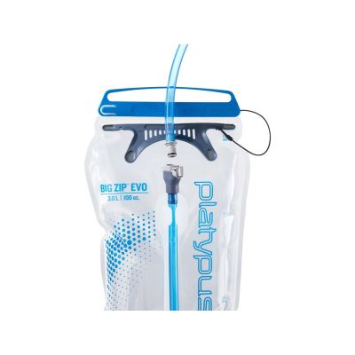 2. Platypus BIG ZIP Codzienne użytkowanie 3000 ml Polietylen, Silikon Niebieski, Przezroczysty