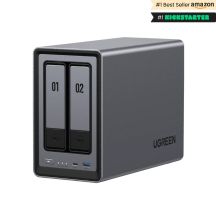 Ugreen NASync DXP2800 NAS System 2-Bay Kompaktowy Intel® N N100 8 GB DDR5 0 TB UGOS Pro Czarny