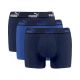 Puma bokserki majtki męskie Boxershorts 3PAK niebieskie granatowe