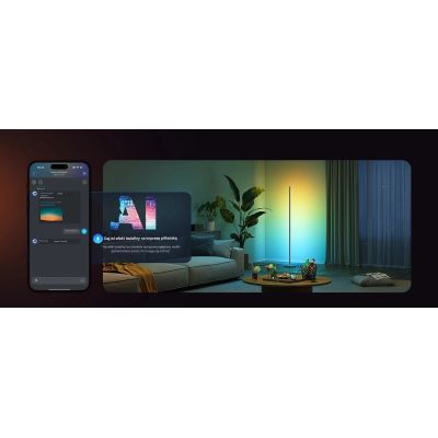 8. Lampa podłogowa RGBICW Govee H8076 Floor Lamp Lite, 1000lm, 2.4GHz Wi-Fi + Bluetooth