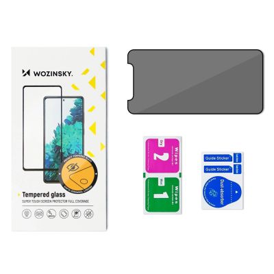 9. Szkło prywatyzujące z filtrem Anti Spy do iPhone 15 Plus Wozinsky Privacy Glass - czarne